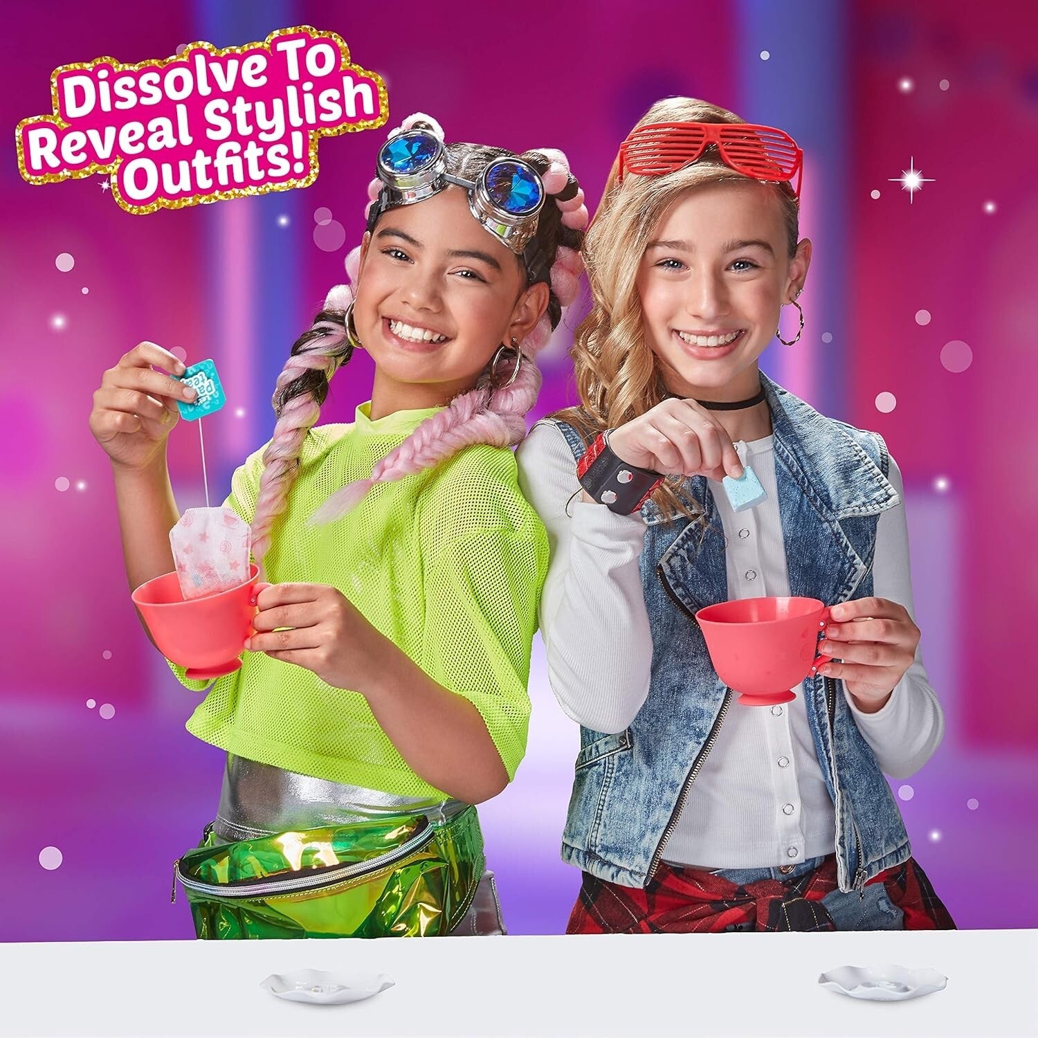 Enchanting Tea Party Playset - 25 Surprises, Mini Teapot, & Collectible Dolls