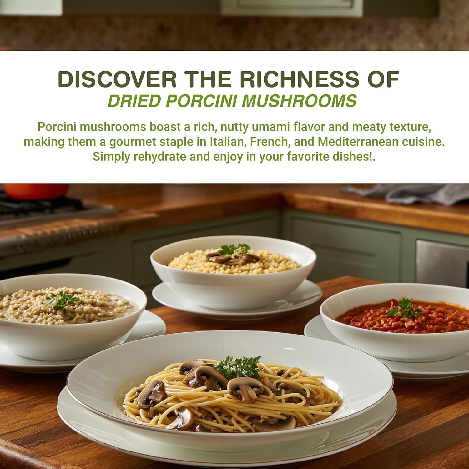 Chef-Approved Mixed Dried Mushrooms - 1 lb Forest Blend for Gourmet Cooking