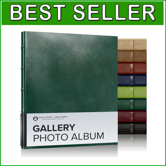 Handcrafted Acadia Green Photo Album - Premium Storage for Cherished Memories