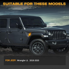 Load image into Gallery viewer, Waterproof Smoked LED Side Marker Lights for 2018-2023 Jeep Wrangler &amp; Gladiator