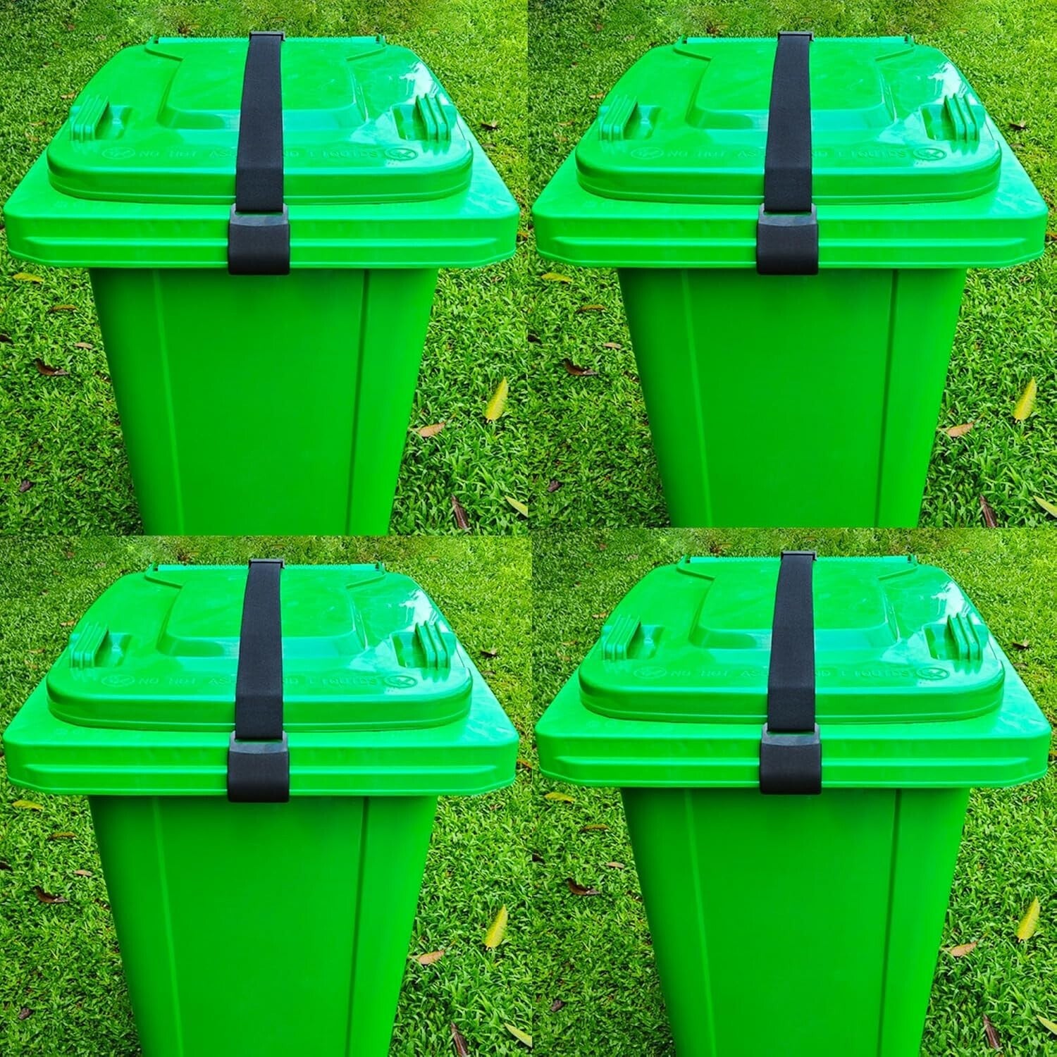 Effective Double Claw Design Trash Can Locks – Universal Fit for 28-96 Gallons