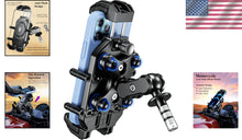 Load image into Gallery viewer, Vibration Dampener Anti-Theft Motorcycle Phone Mount for 5.4''-7.2'' Smartphones