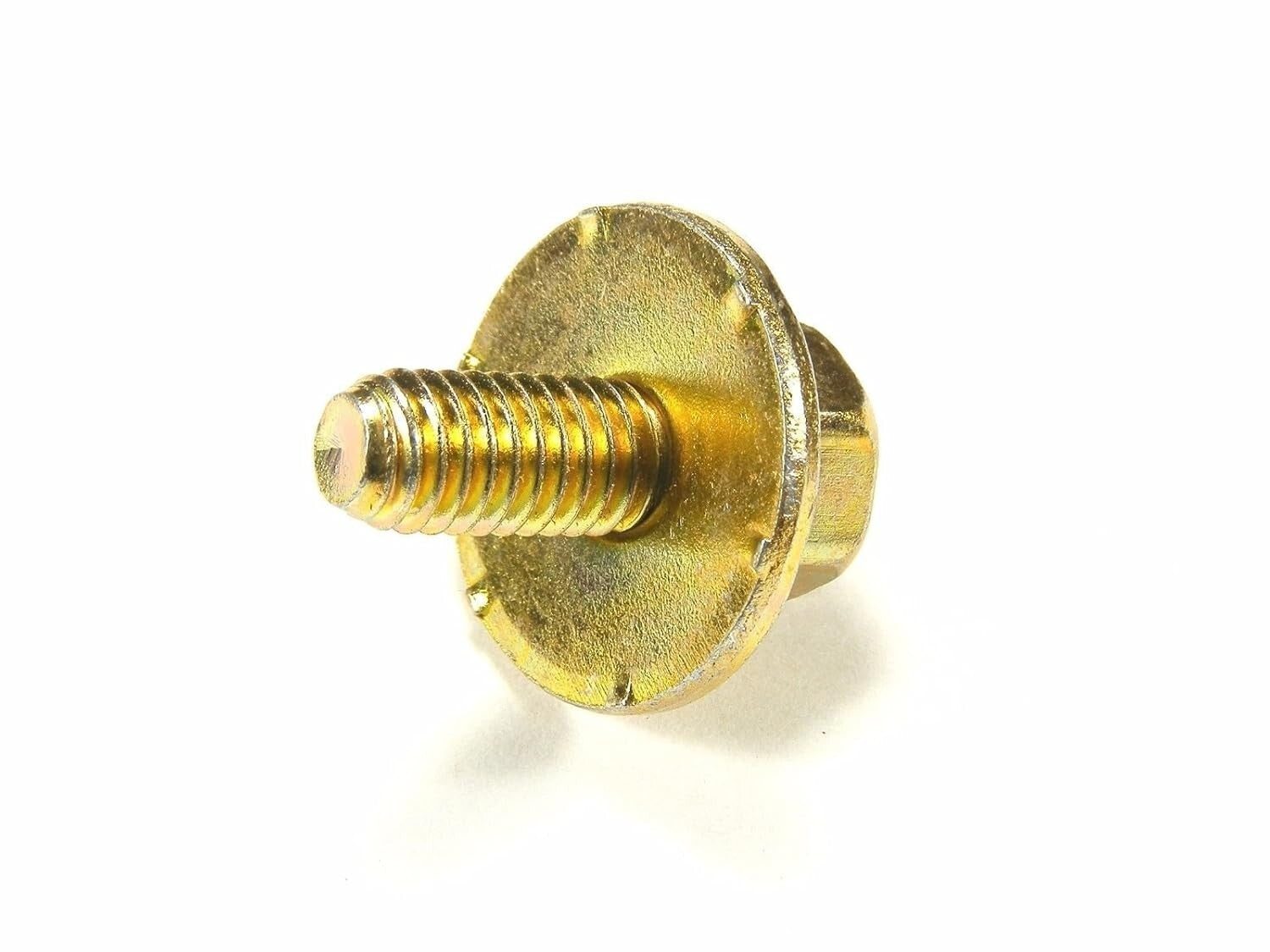 50-Pack M6-1.0 x 16mm Yellow Zinc Body Bolts with 10mm Hex and 19mm Washer