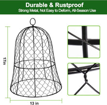 Load image into Gallery viewer, Durable 6-Pack Plant Protectors - 13" Diameter Garden Cloches Against Pests