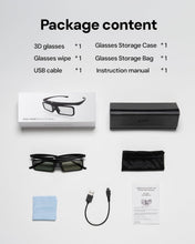 Load image into Gallery viewer, Lightweight 3D Glasses with Long Battery Life for DLP-Link Projectors - 2 Pack