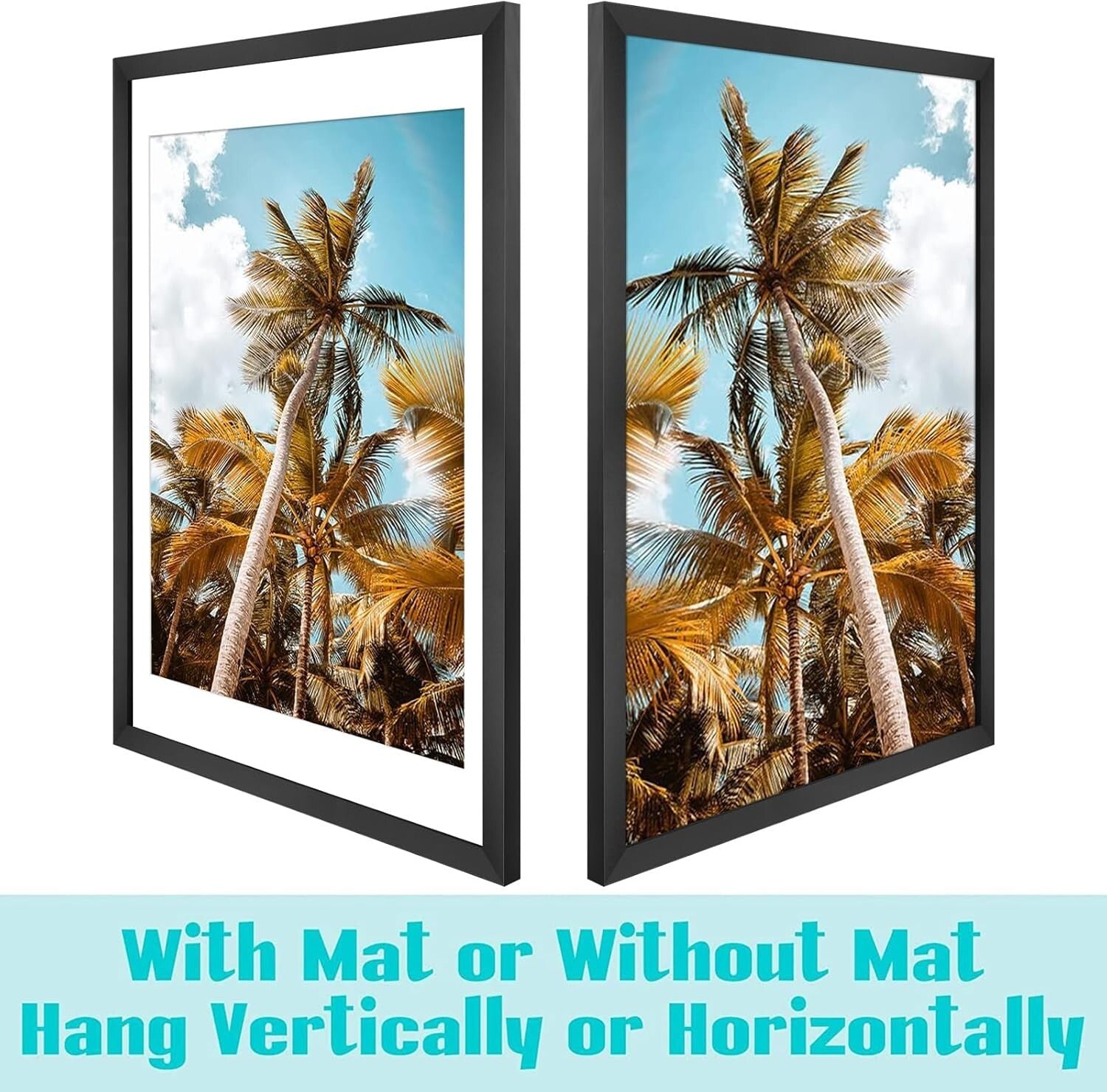 Stylish 18x24 Wall Frame with High-Definition Glass - Portrait or Landscape