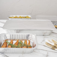 Load image into Gallery viewer, Heavy-Duty Foil Pan Lids for Steam Tables: 25 Disposable, Freezer-Safe Covers
