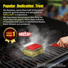 Load image into Gallery viewer, Durable Stainless Steel Bristle-Free Grill Brush &amp; Scraper with Extension Handle