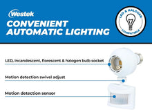Load image into Gallery viewer, Automated Outdoor Motion Sensor Light Socket - Easy Screw-In Setup, 2 Pack