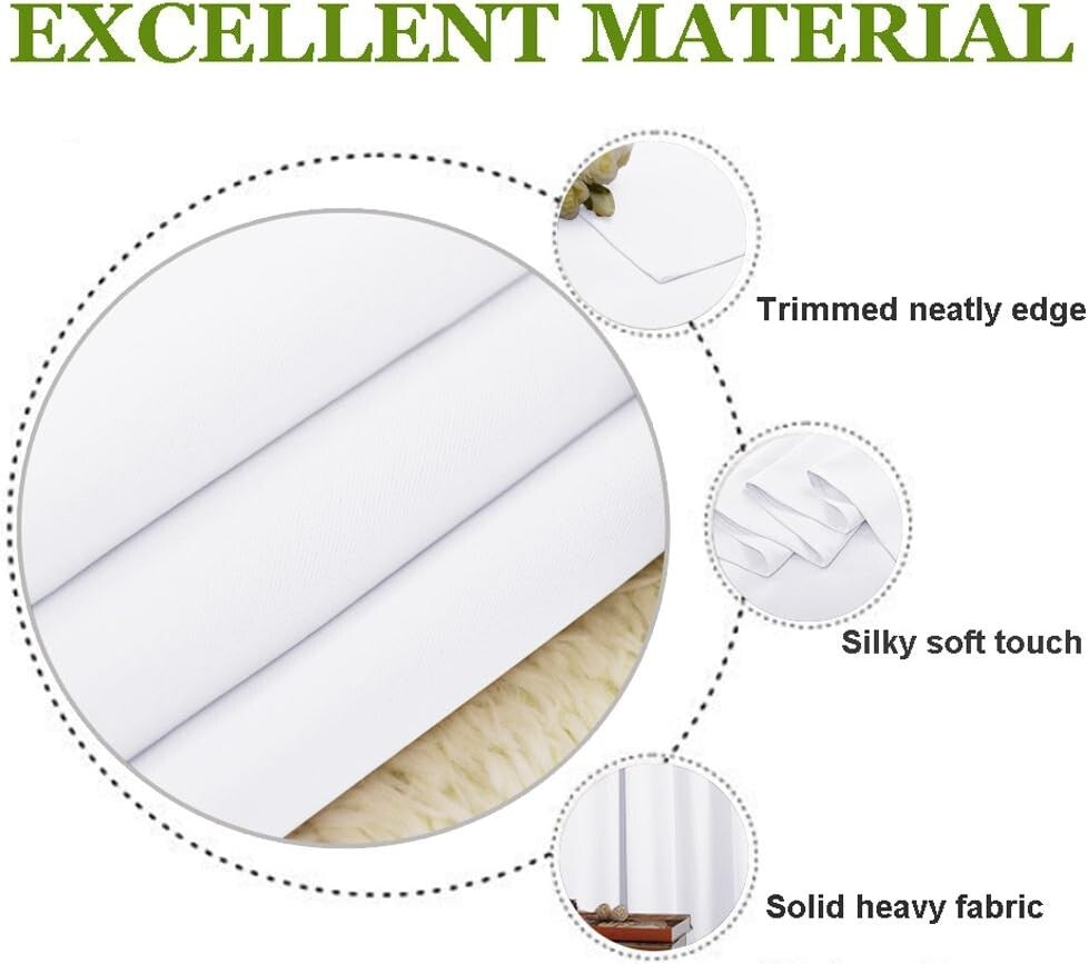 Elegant Extra Wide Blackout Curtain - Thermal Insulated Grommet Panel, 100"W ...