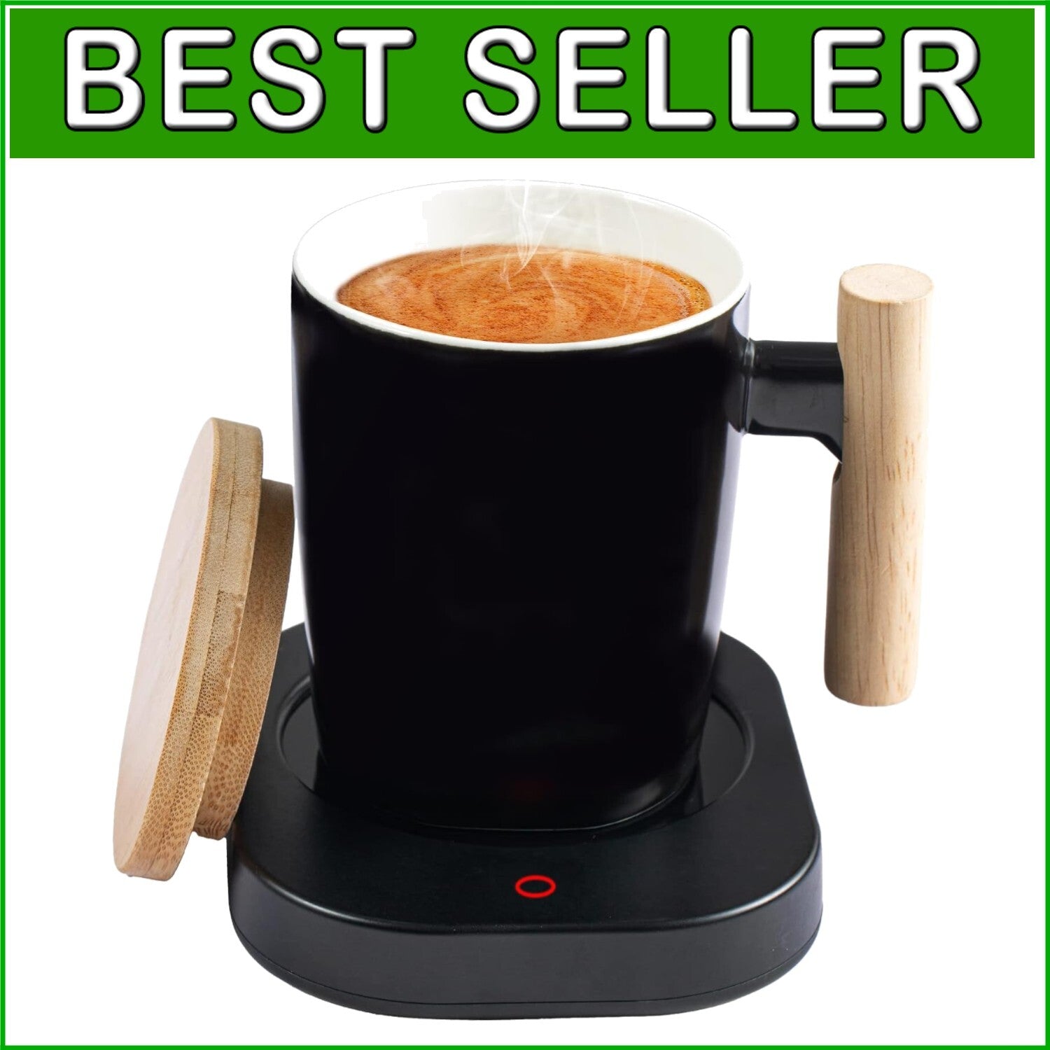 Coffee & Tea Mug Warmer with Pressure Activation - Safety and Style Combined