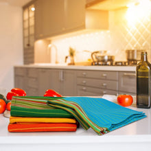 Load image into Gallery viewer, Absorbent 100% Cotton Kitchen Towels - 12 Pack, Reusable &amp; Lint-Free Dish Cloths