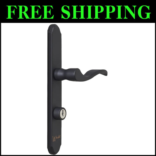 Classic Matte Black Mortise Keyed Lever Lock for Screen and Storm Doors