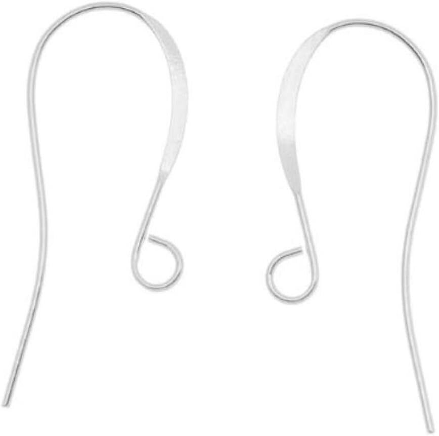 Elegant 18mm Silver French Fish Hook Earring Supplies - 50 Heavy Duty Pieces