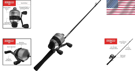 Smooth Retrieval 33 Max Spincast Fishing Combo - Ultimate Angling Experience