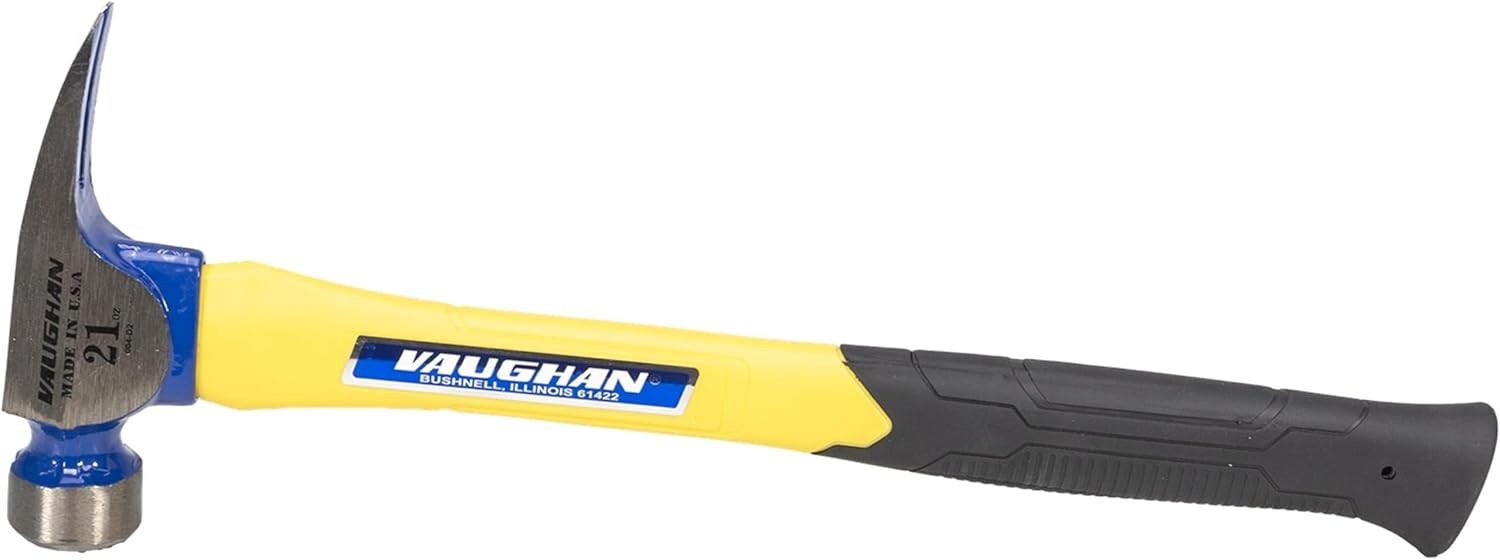 California Framer Hammer 21 oz - Shock Absorbent Fiberglass Handle & Steel Head