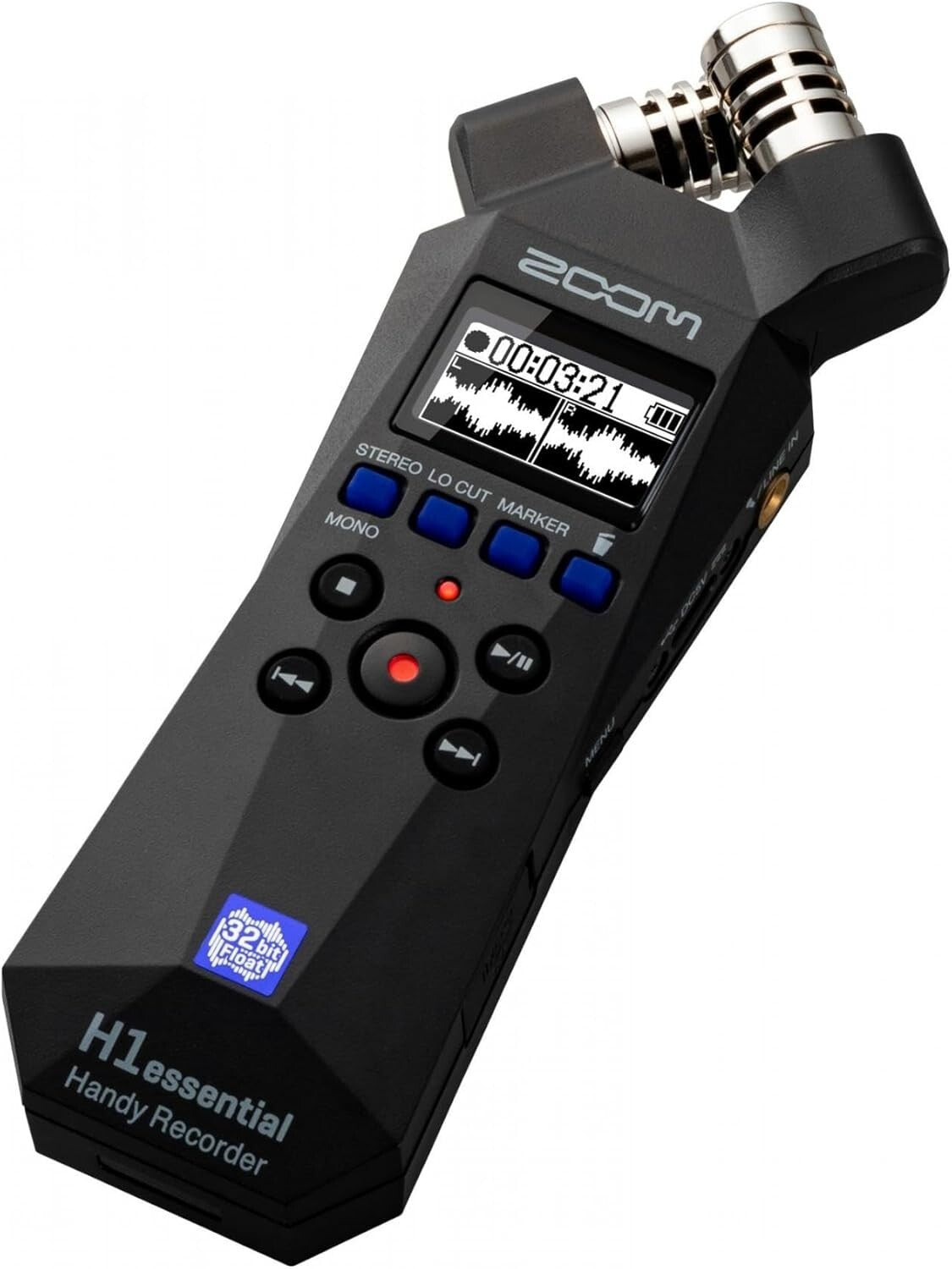 Versatile Stereo Handy Recorder with 32-Bit Float & Audio Guidance for All Users