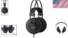 Load image into Gallery viewer, Professional Over-Ear Headphones with 40mm Drivers &amp; Self-Adjusting Headband