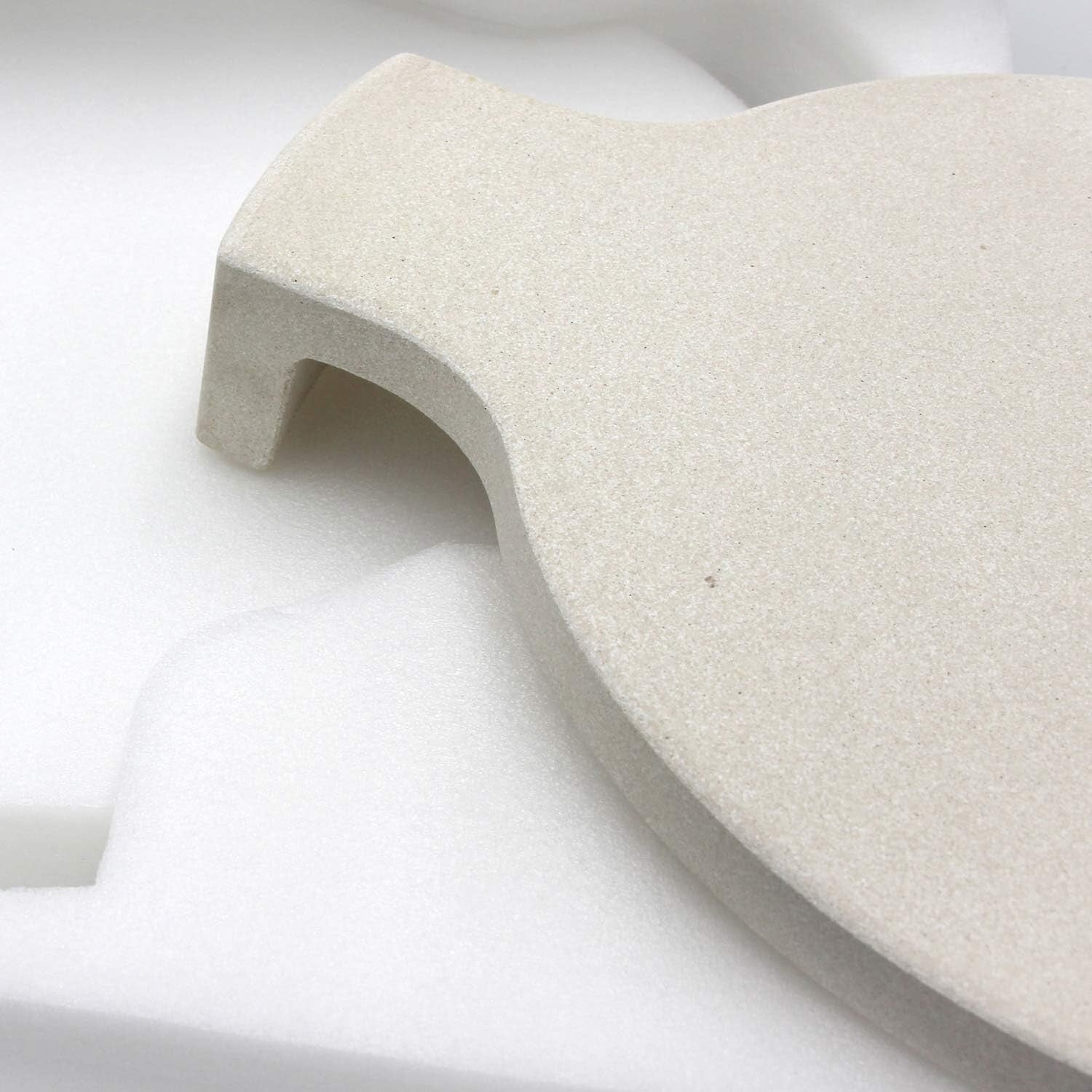 Premium 18” Ceramic Pizza Stone and Heat Deflector for Ideal Grilling Experience