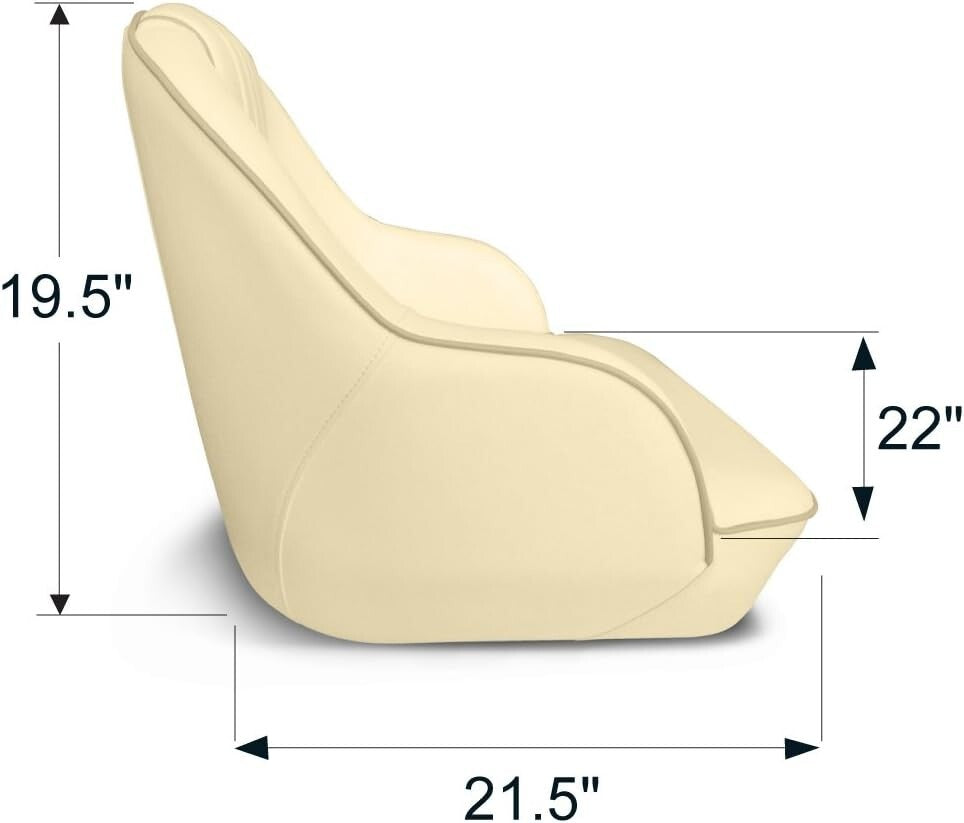 Heavy-Duty Marine Bucket Seat - Perfect for Pontoon and Boat Enthusiasts