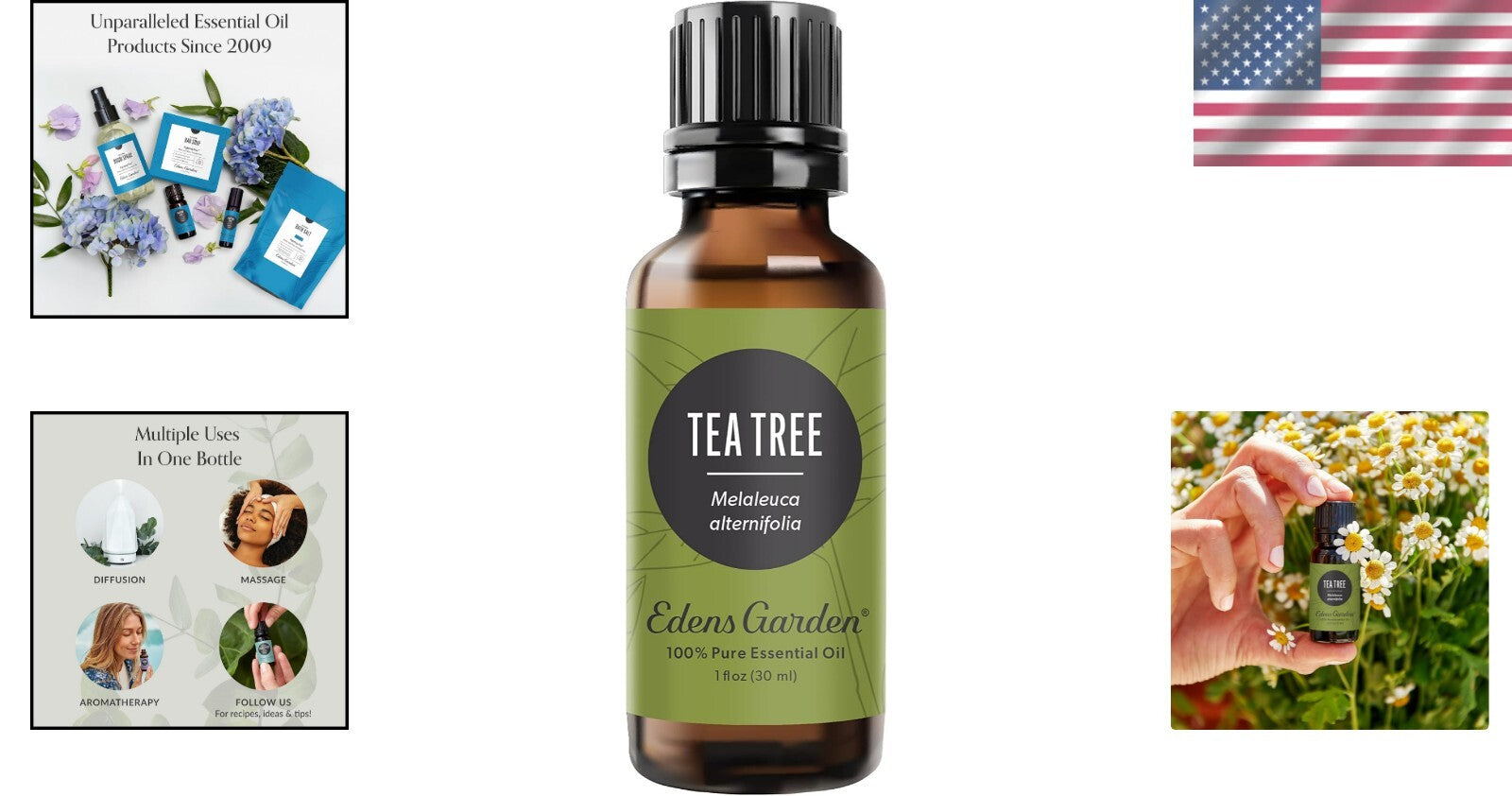 Aromatherapy Essential Oil: 30ml Pure Tea Tree Oil for Skin and Breathing Health