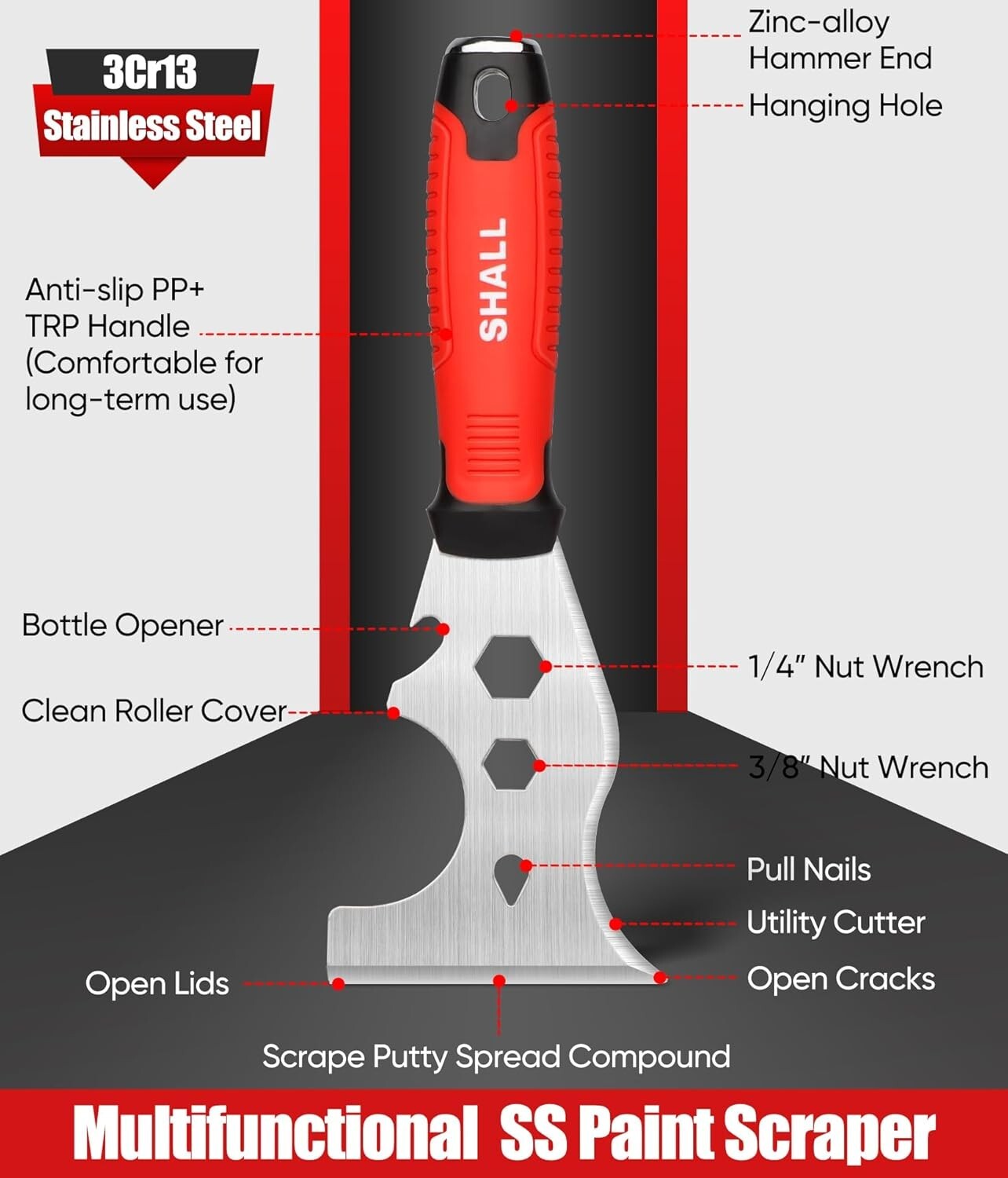 Complete 7-Pc Stainless Steel Drywall Tool Set for Joint Taping and Finishing