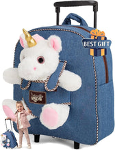 Load image into Gallery viewer, Lightweight Unicorn Kids Suitcase with Rolling Wheels - Ideal for 3-9 Years