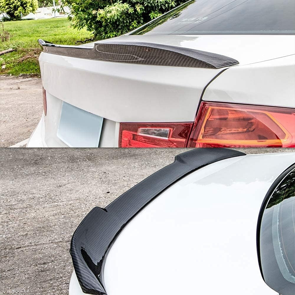Easy Install Carbon Fiber Trunk Spoiler for 2013-2018 BMW F30 Sedan & F80 M3