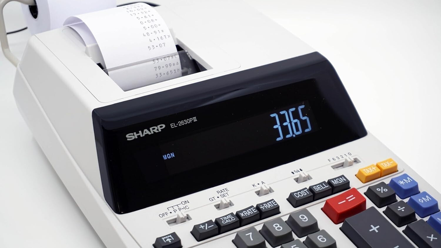 EL-2630PIII 12-Digit Printing Calculator with Fluorescent Display & Fast Output