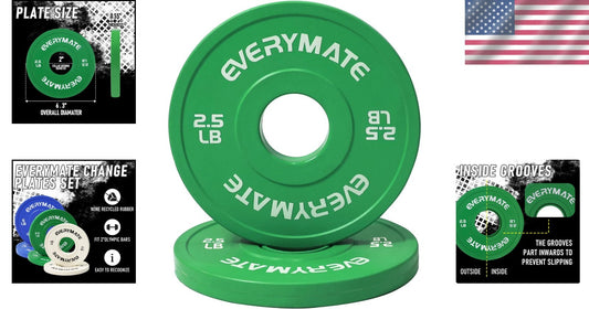 1.25LB, 2.5LB, 5LB Lightweight Bumper Plates Set - Perfect for Gradual Training