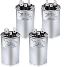 Load image into Gallery viewer, High-Performance 45/5 MFD Capacitor Set for Air Conditioning Units - 370V/440V