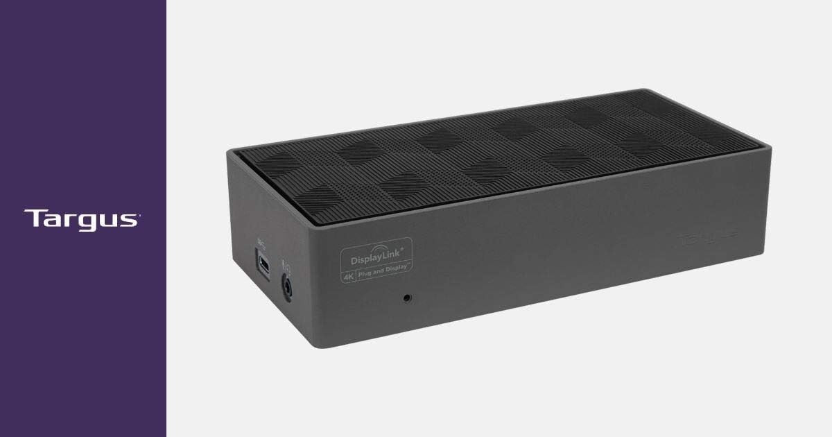 Universal USB-C DV4K Dock with 100W Power for Enhanced Workstation Connectivity