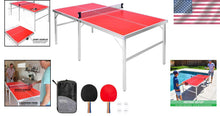 Load image into Gallery viewer, Aluminum Mid-Size Table Tennis Table with Instant Setup - Lightweight &amp; Durable
