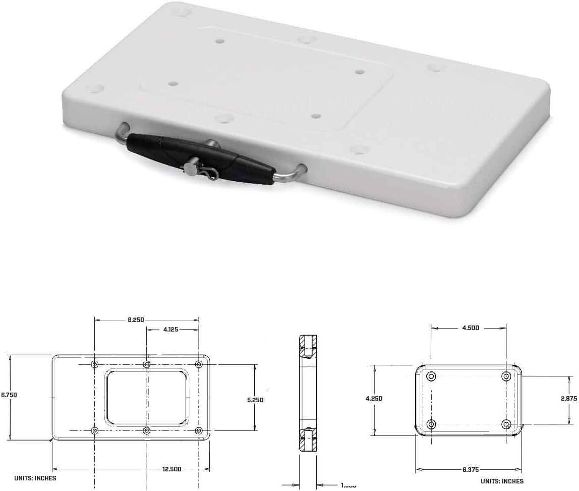 Secure Locking Trolling Motor Bracket with Stainless Steel Hardware - RTA-17