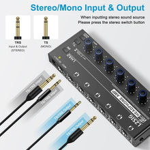 Load image into Gallery viewer, Compact Audio Splitter &amp; Headphone Amp for Studio &amp; Stage - 1/4" &amp; 1/8" Output