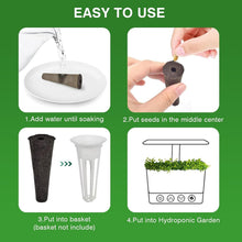 Load image into Gallery viewer, Biochar Cotton Hydroponic Seed Pods - 250 Pack for Effortless Germination