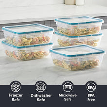 Load image into Gallery viewer, Stylish 5-Pack 8.5-Cup Food Storage Containers - Dishwasher, Microwave Safe