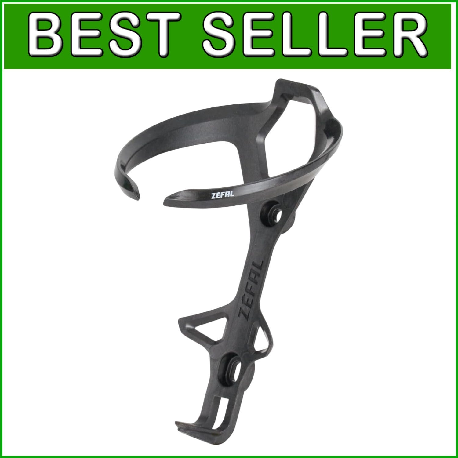 Carbon Fiber Bottle Cage in Sleek Black - Easy Insert & Removal for Cyclists