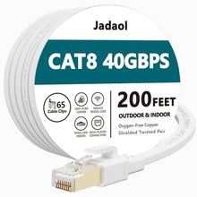 Load image into Gallery viewer, Heavy Duty Cat8 Ethernet Cable 200 ft - Shielded for Ultimate Network Speed
