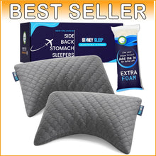 Load image into Gallery viewer, Versatile Mini Neck &amp; Lumbar Pillows - Set of 2 for Travel and Comfort, 14x19