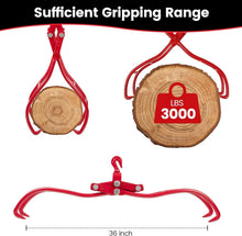 Load image into Gallery viewer, Heavy-Duty Logging Tongs 36-Inch with 3000 lb Lifting Capacity - 4 Claw Grip