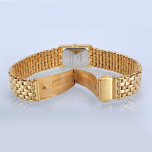 Load image into Gallery viewer, Chic Rectangle Gold Watch for Women - 3ATM Waterproof with Stainless Steel Band