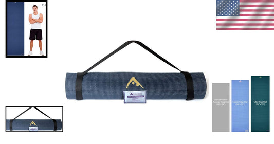 Ultra 78" Extra Wide Yoga Mat with Non-Slip Rosin - Ideal for Comfort & Safety