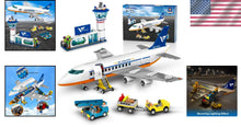 Load image into Gallery viewer, Ultimate 21-Inch LED Airplane Building Toy with 901 Pieces for Imaginative Play