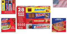 Load image into Gallery viewer, Classic Assorted Chocolate Candy Bars in Bulk - CRUNCH, Baby Ruth &amp; 100 Grand