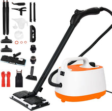 Load image into Gallery viewer, Rolling Canister Steam Cleaner: Fast Heating &amp; 21 Tools for Total Home Cleanup