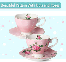 Load image into Gallery viewer, Exquisite Floral China Tea Set - 13-Piece Gift Set for Elegant Tea Times