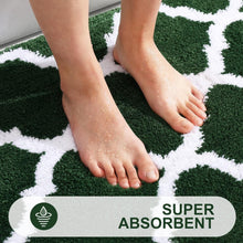 Load image into Gallery viewer, Soft Absorbent Microfiber Bath Rug Set - Machine Washable for Modern Spaces