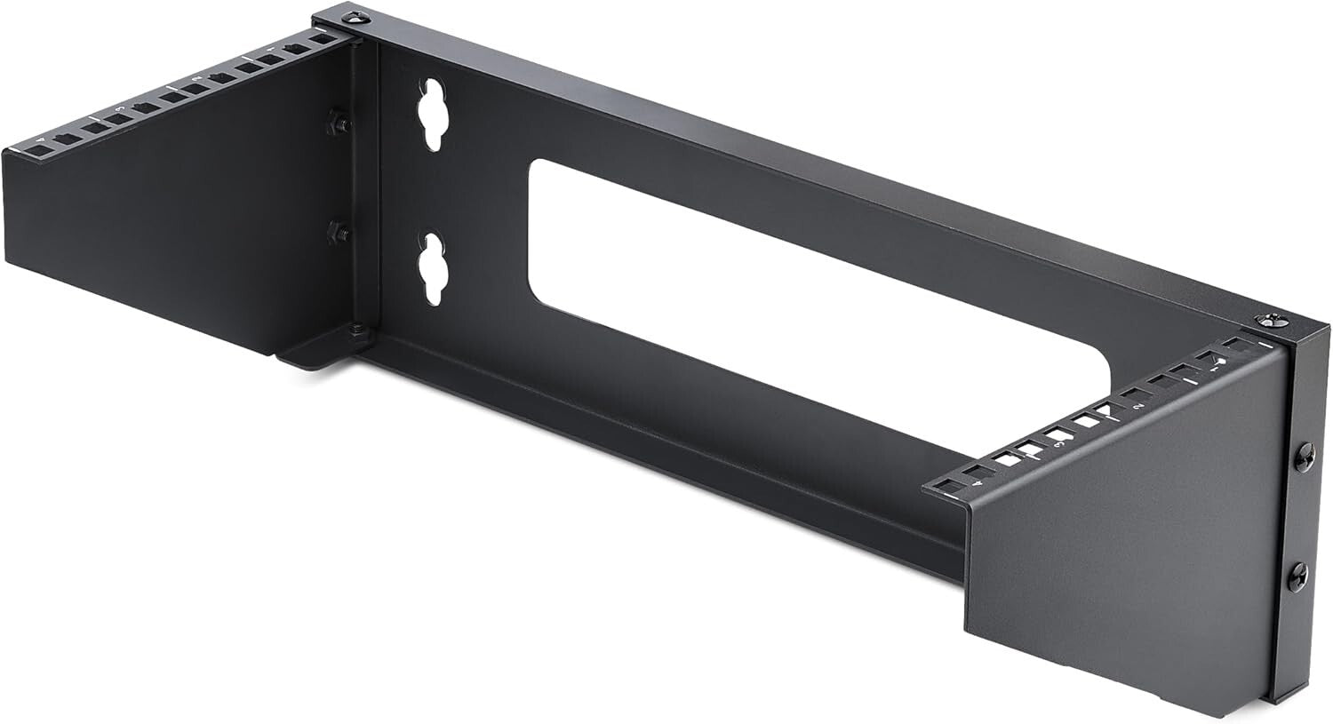 4U Vertical Wall-Mount Rack for 19" Equipment - 121lb Capacity, Durable Steel