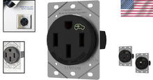Load image into Gallery viewer, Flush Mount 50 Amp Heavy Duty EV Charging Receptacle, Compatible with All Models